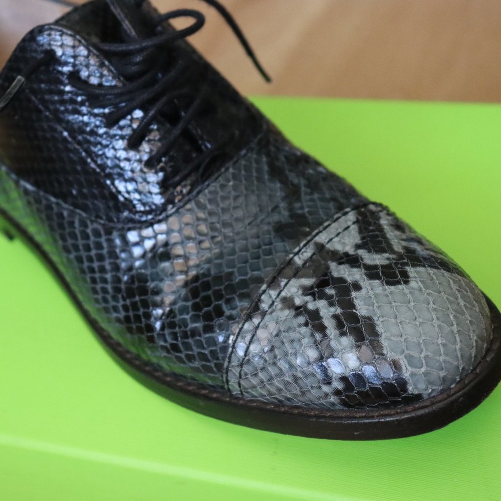 Marc Jacobs "Clinton" Python Embossed Oxfords Sz … - image 6